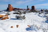 Balance Rock in Winter - Arches National Park, Utah Balance Rock in Winter - Arches National Park, Utah