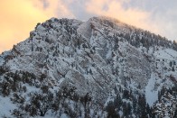 Mount Olympus Cliffs Winter Sunset - Salt Lake City, Utah Mount Olympus Cliffs Winter Sunset - Salt Lake City, Utah